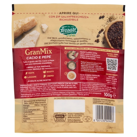 Ferrari GranMix Cacio e Pepe 100 g